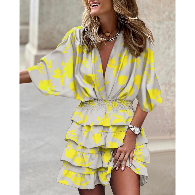 Shanelle - Trendy Meerkleurige Zomerjurk