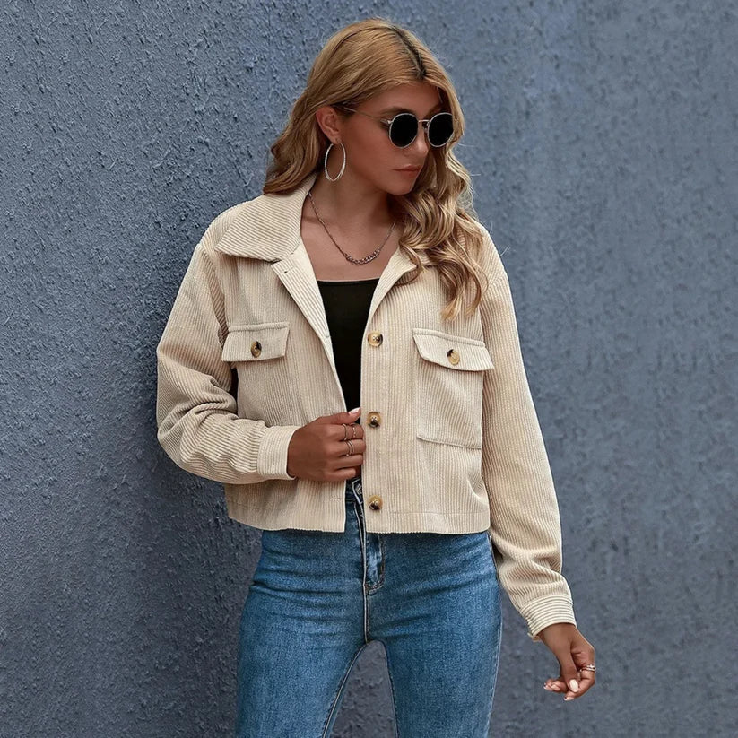 Sherry - Trendy Corduroy Jas