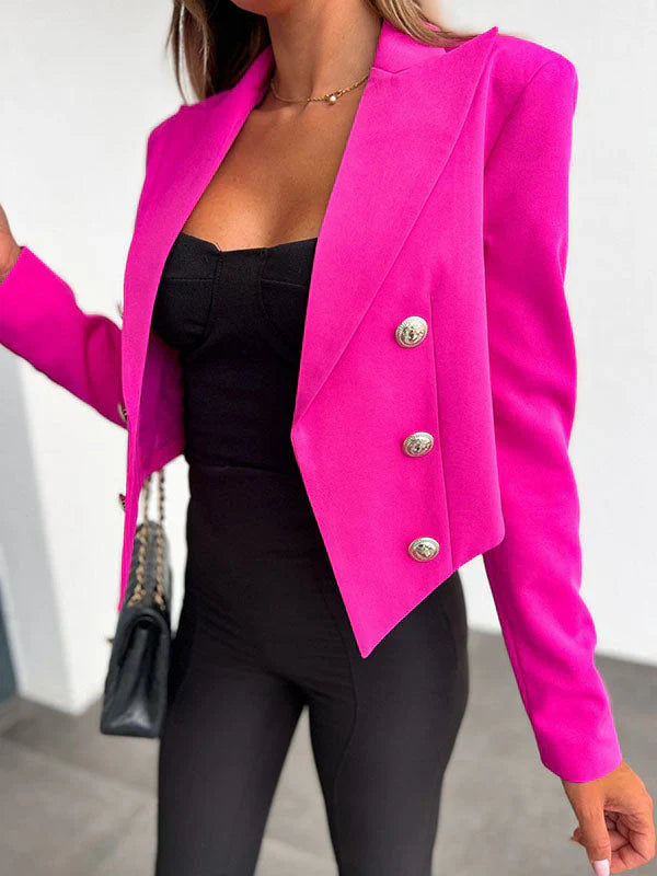 Cropped Blazer Dames – Getailleerd Design in Moderne Minimalistische Stijl