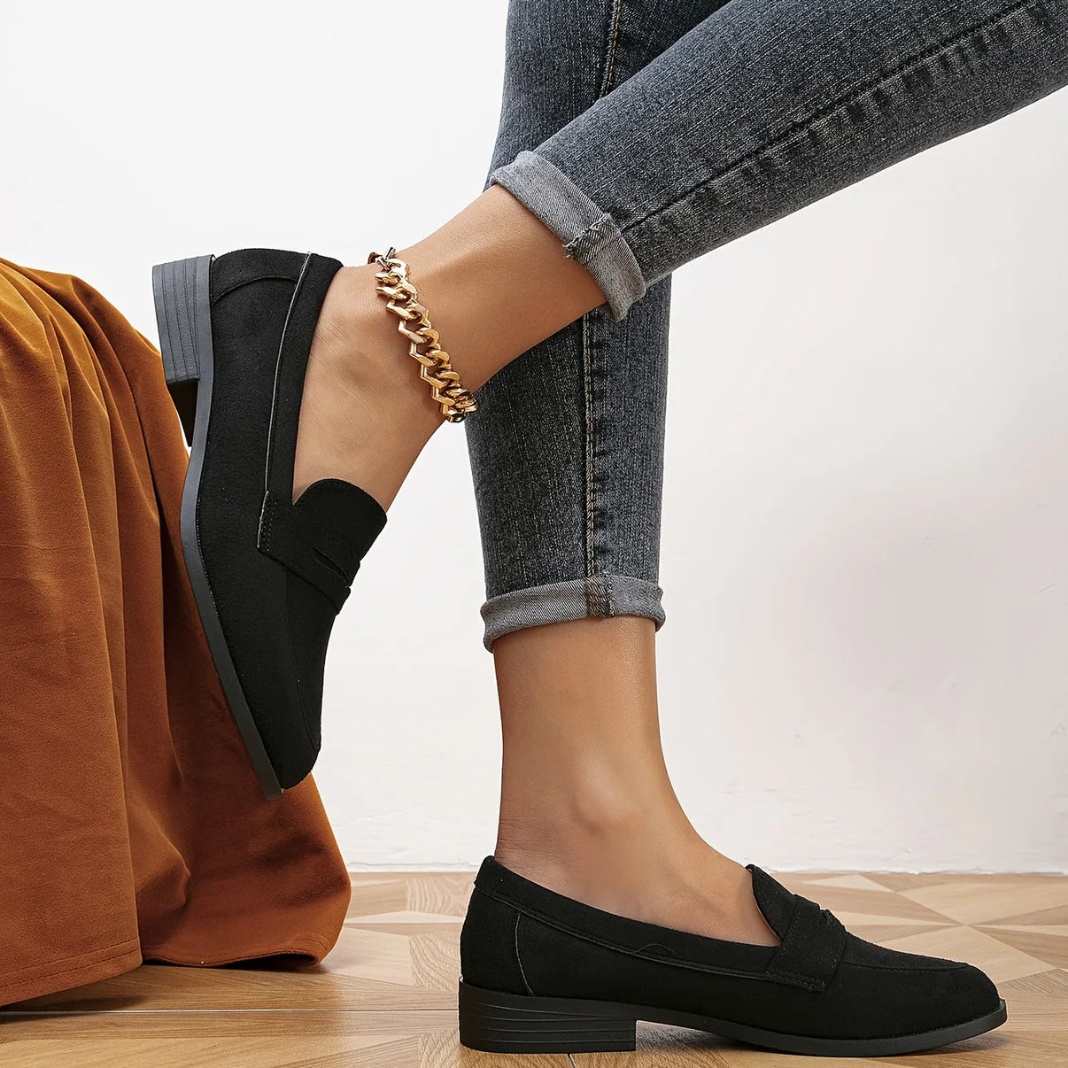 Suède Slip-On Loafers