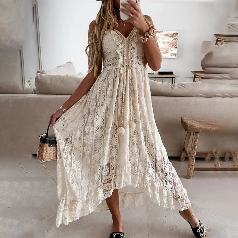 Dames Maxi Jurk in Boho-Stijl - Zomerse Comfy Jurk - Tabitha