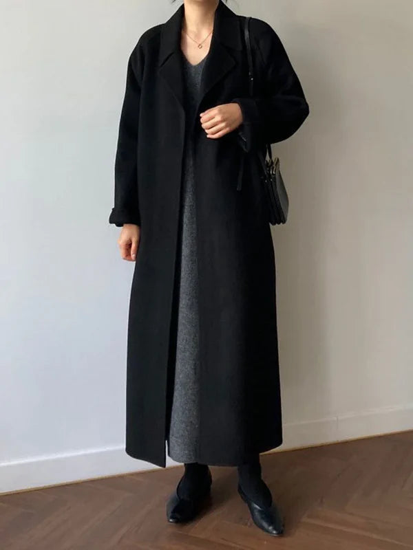 Talitha - Dames Lange Wollen Manteljas