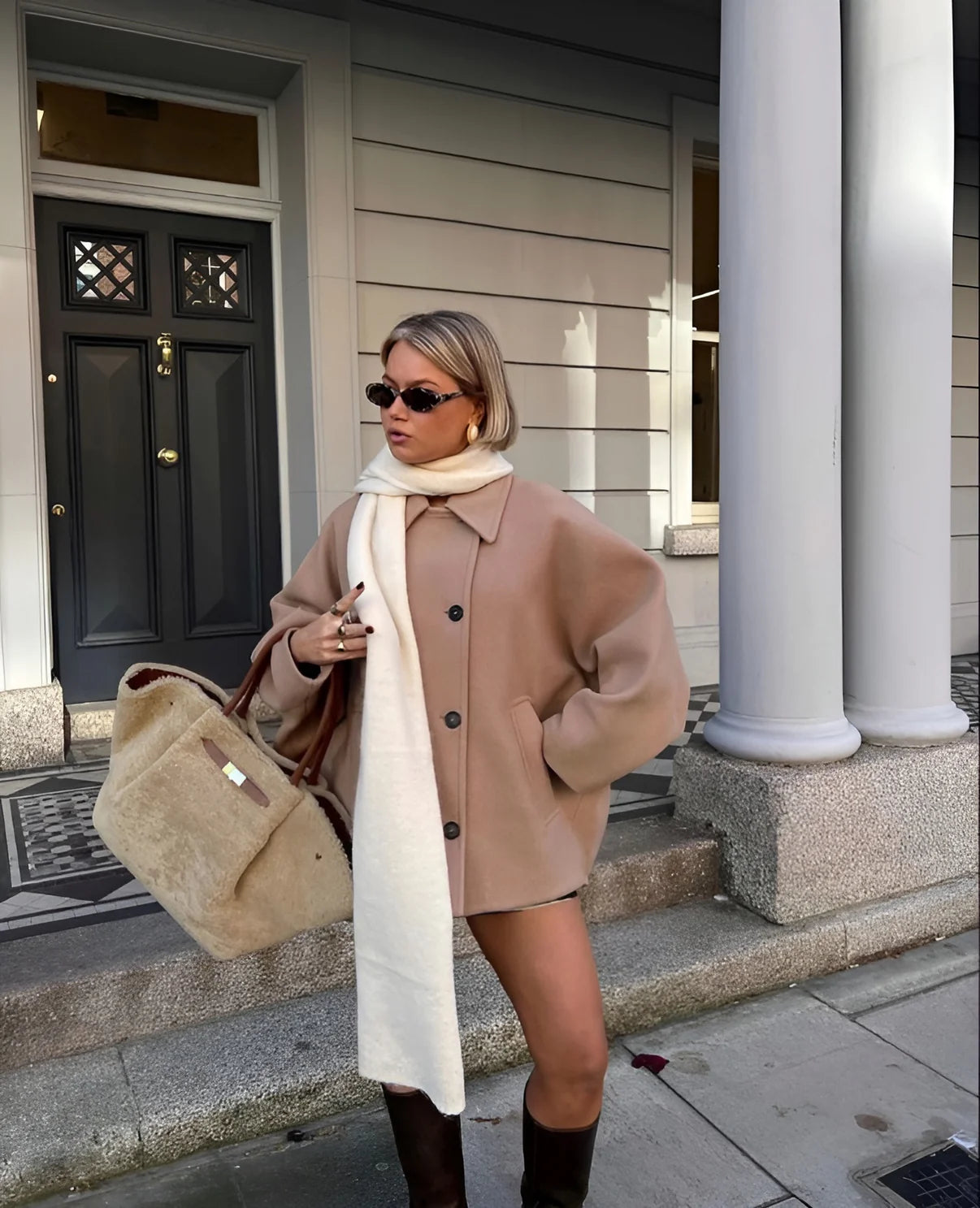 Viral Winterjas | Dames oversized jas met zachte wolmix en trendy design