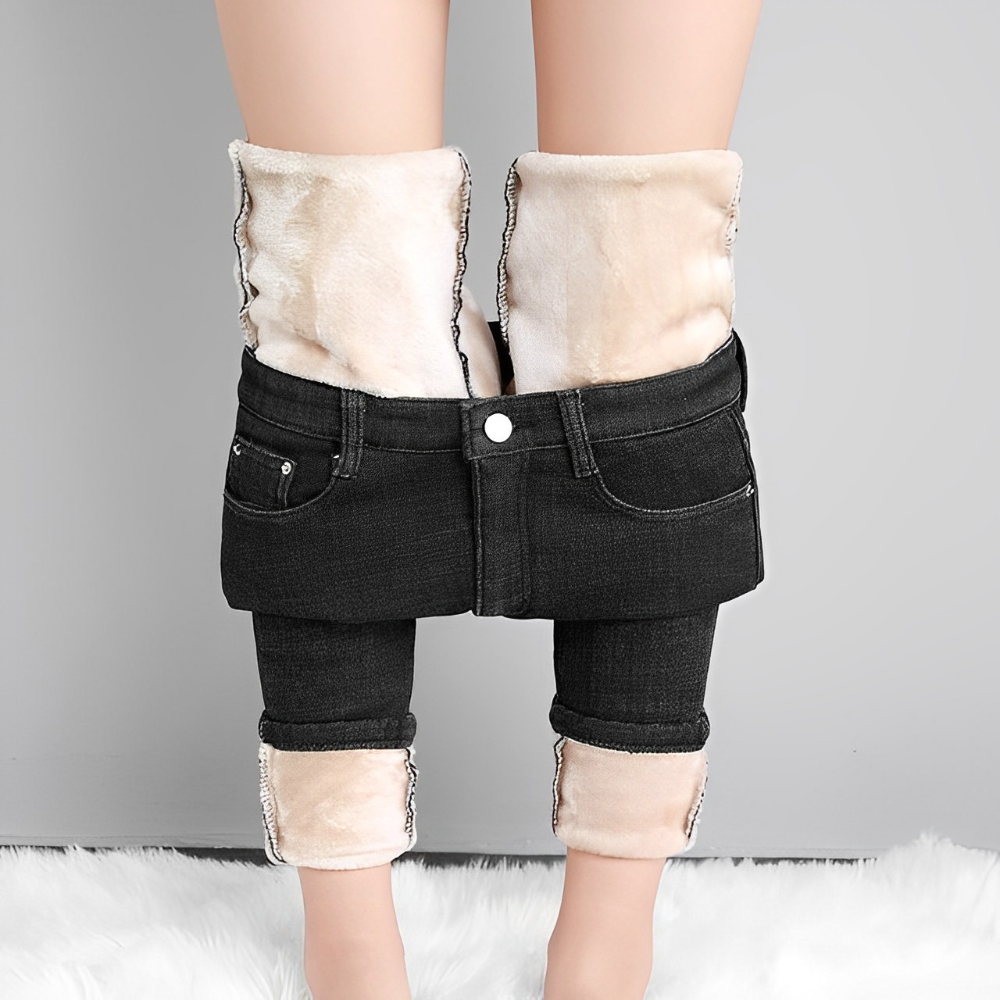 Trixie - Stijlvolle en Warme Winter Fleece Jeans voor Vrouwen