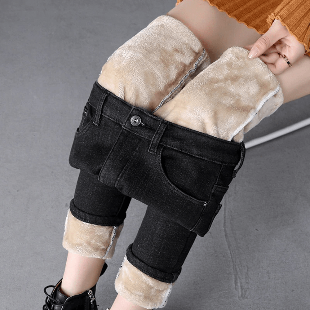 Trixie - Stijlvolle en Warme Winter Fleece Jeans voor Vrouwen