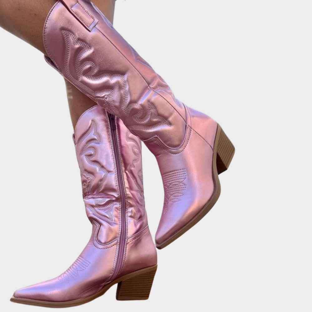 Valerie - Cowboylaarzen dames metallic