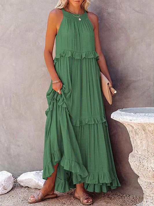 Zelma | Casual en comfortabele zomerjurk met halterneck