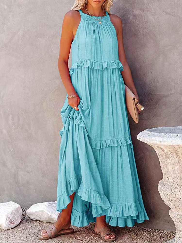 Zelma | Casual en comfortabele zomerjurk met halterneck