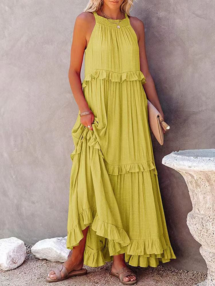 Zelma | Casual en comfortabele zomerjurk met halterneck