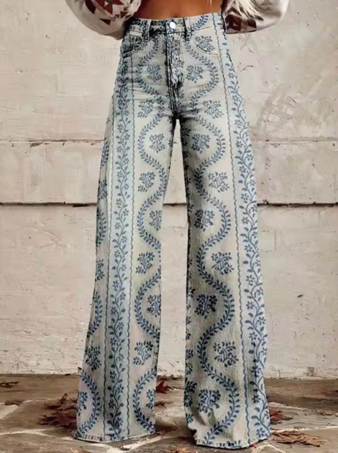 Vina - Stijlvolle Hoge Taille Broek met Unieke Prints