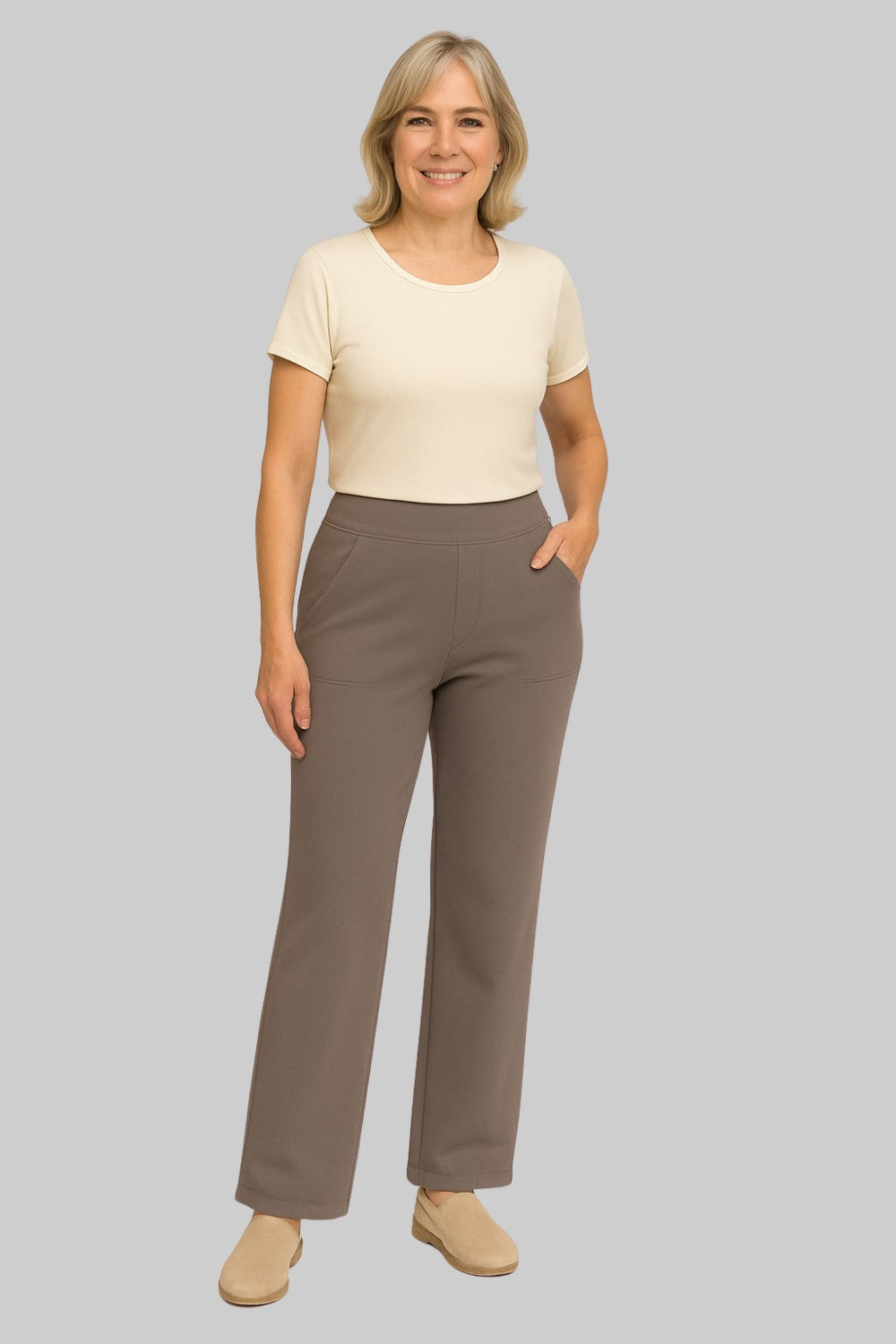 Lia Stretchbroek | Damesbroek met Comfortabele Pasvorm en Zachte Stretchstof