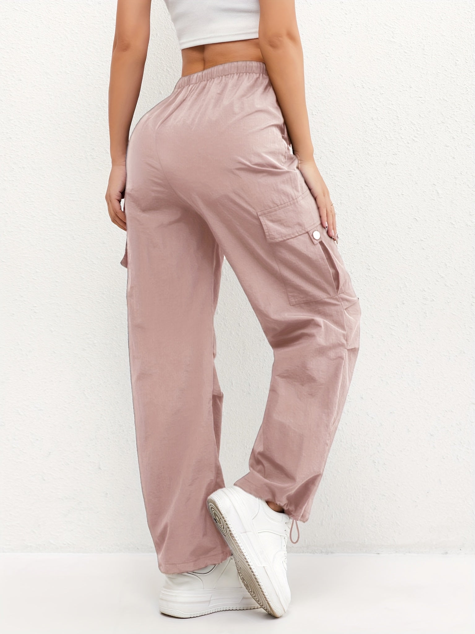 Dames Cargobroek met Trekkoord en Zakken - Casual Broek