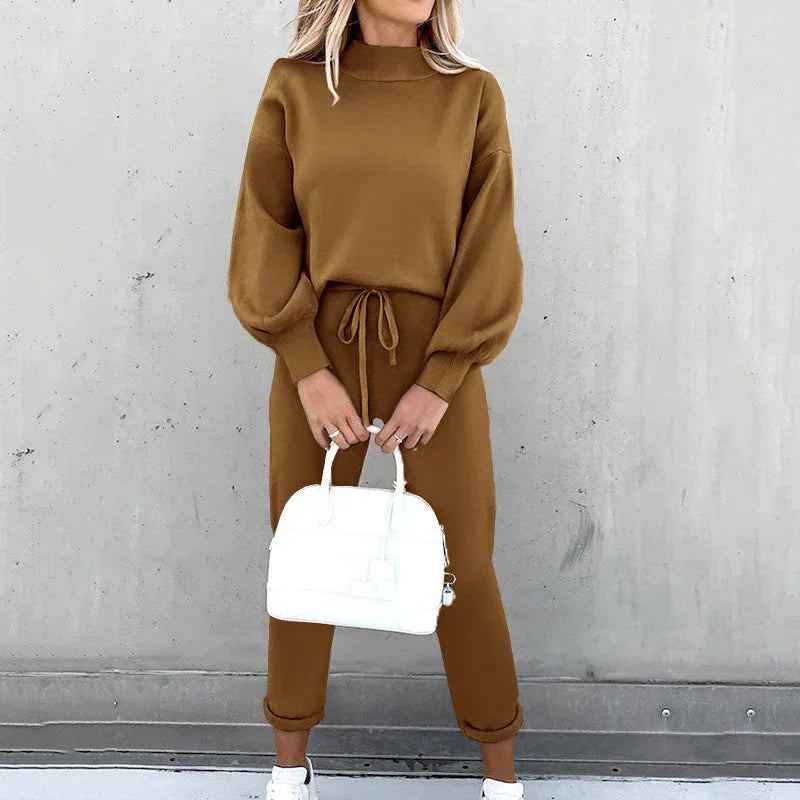 Heleen | Dames Loungewear Set met Hoge Taille – Comfortabele & Stijlvolle Twee-delige Set