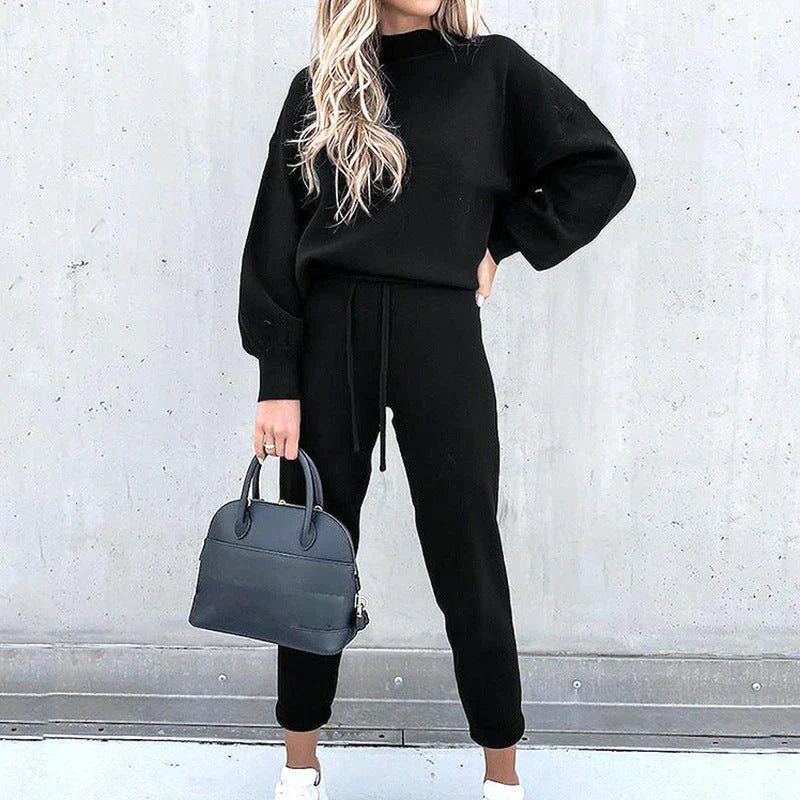 Heleen | Dames Loungewear Set met Hoge Taille – Comfortabele & Stijlvolle Twee-delige Set