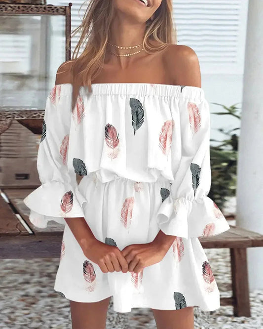 Zemira - Off Shoulder Mini Jurk