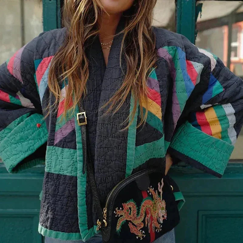 Zeline - Retro Gewatteerde Oversized Jas