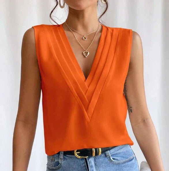 Zoey - Stijlvolle Mouwloze Blouse
