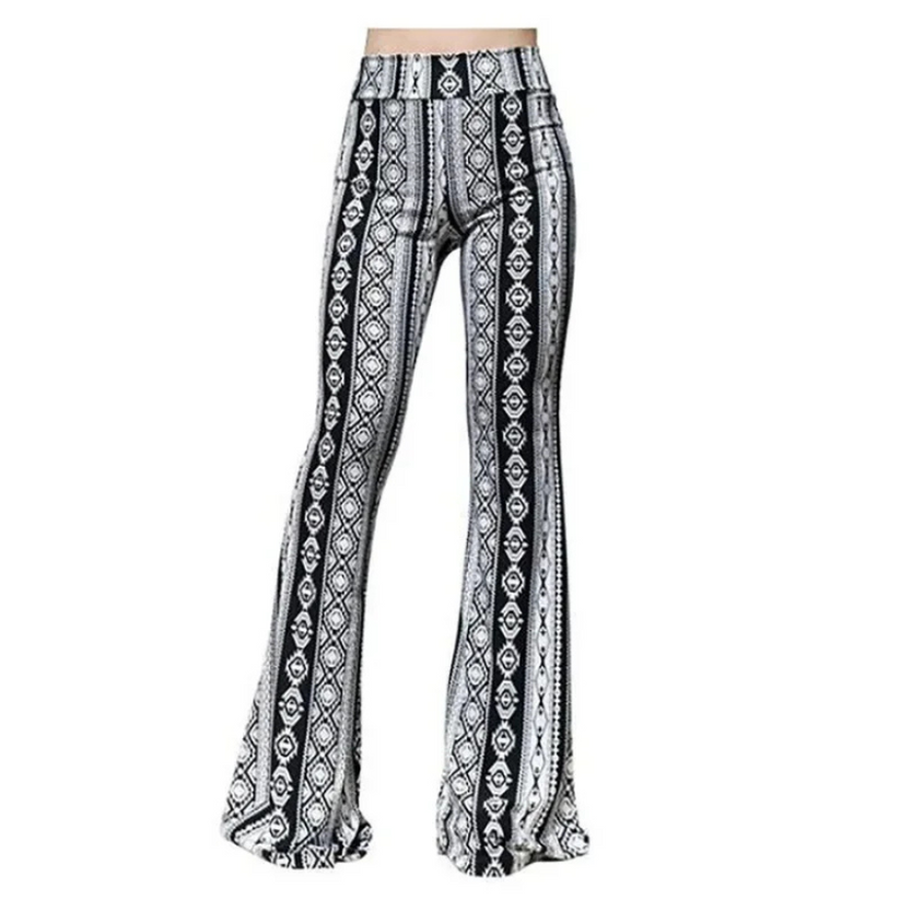 Zoey - Omkeerbare Taillebedrukte Uitlopende Broek Voor Dames
