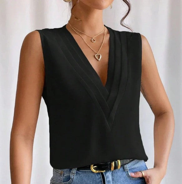 Zoey - Stijlvolle Mouwloze Blouse