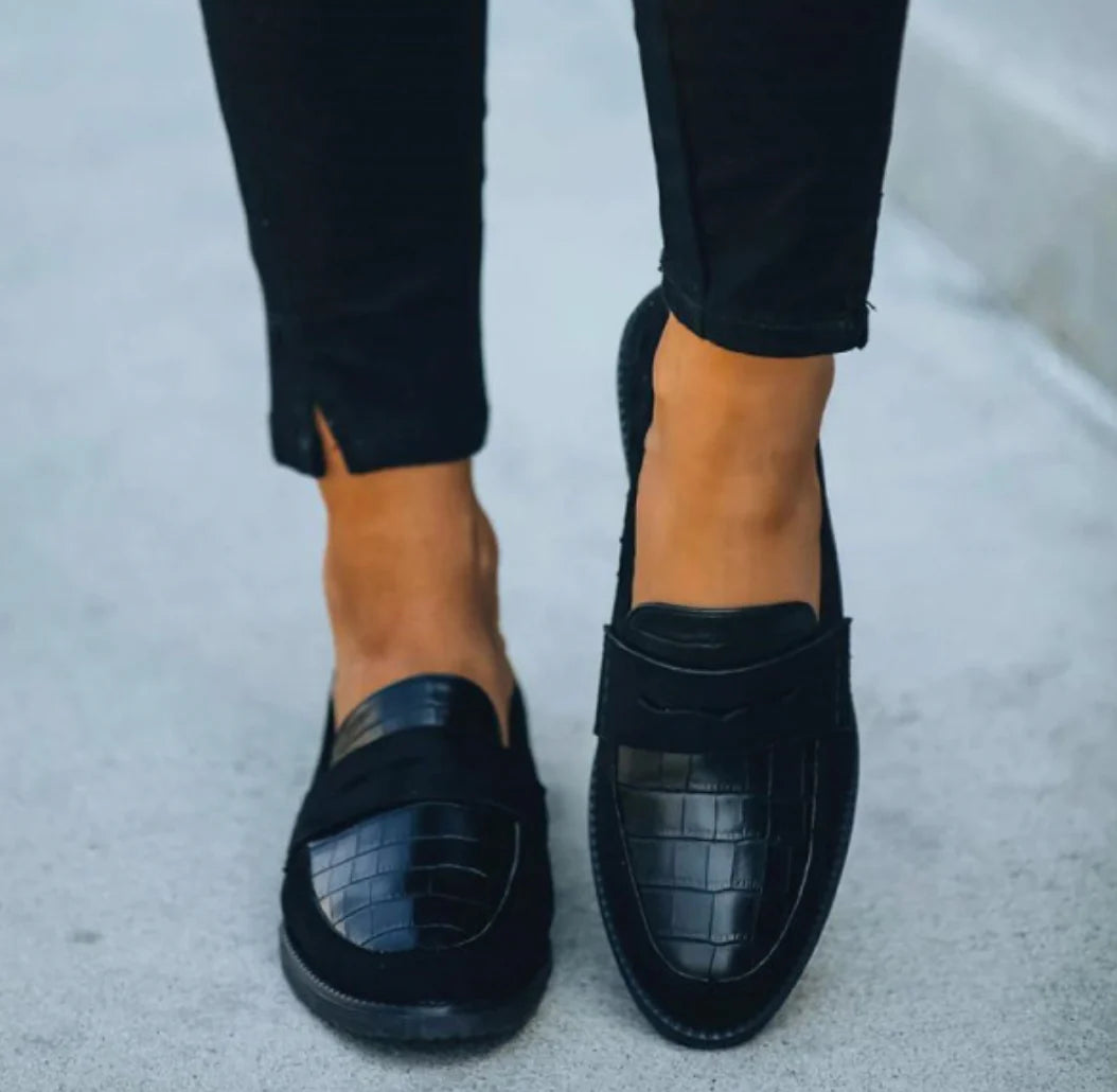 Zwart loafers voor dames