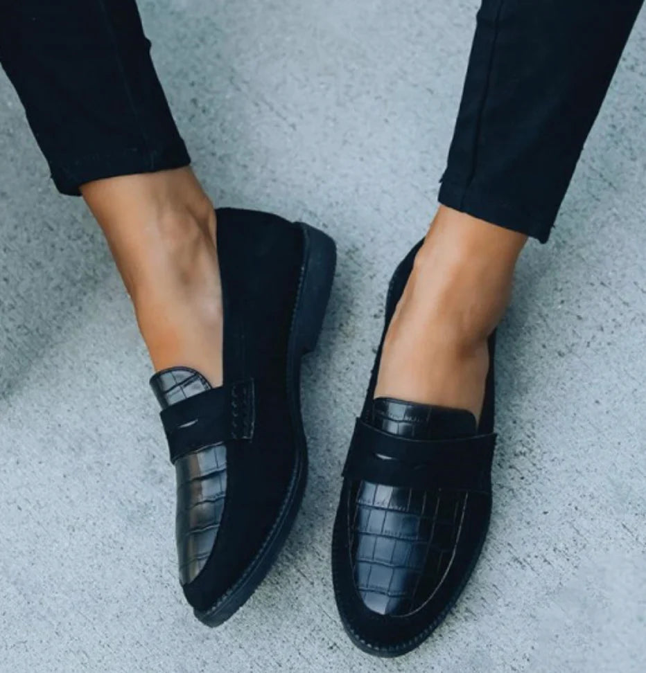 Zwart loafers voor dames