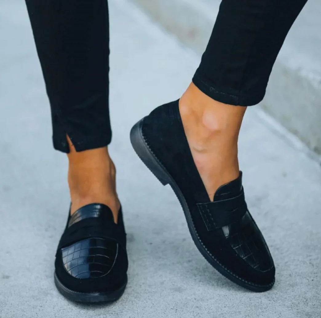 Zwart loafers voor dames